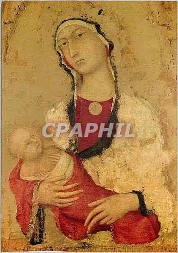 Cartes postales moderne Siena Pinacoteca Simone Martini (Siena Notizie dal 1315 m) Avignone 1344) Madonna Col Bambino