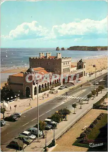 Cartes postales moderne Hendaye Frontiere Franco Espagnole La Plage Le Casino et les 2 Jumeaux
