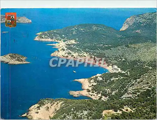 Cartes postales moderne Mallorca San Telmo Vue aerienne au fond Ile Dragonora