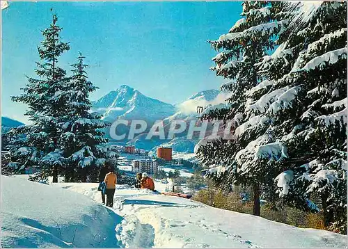 Moderne Karte Sauze d'Oulx m 1510 Paysage d'Hiver