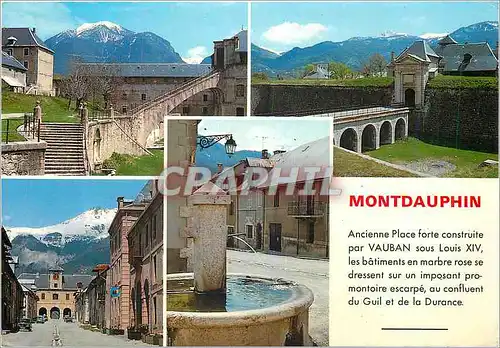 Moderne Karte Montdauphin (1050 m) Les Hautes Alpes Le Fort