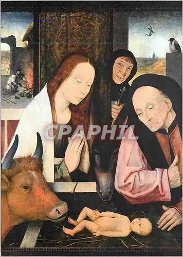 Cartes postales moderne Museum Koln La Nativite Die Geburt Christi Hieronymus Bosch (1450 1516)