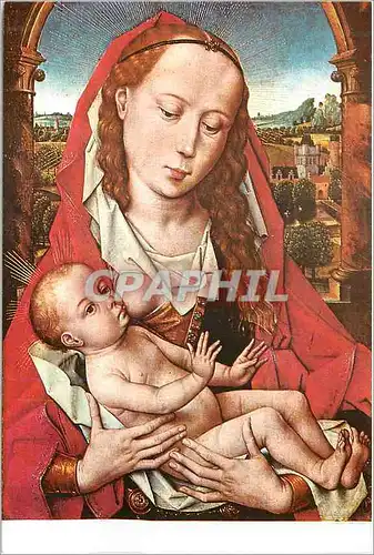 Cartes postales moderne Musees Royaux de Bruxelles Memling 1425 1494 La Vierge et l'Enfant