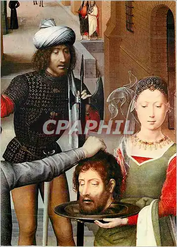 Cartes postales moderne Brugge St Janshospitaal Hans Memling (1433 1494) le Mariage Mystique de Ste Catherine (Volet Sal