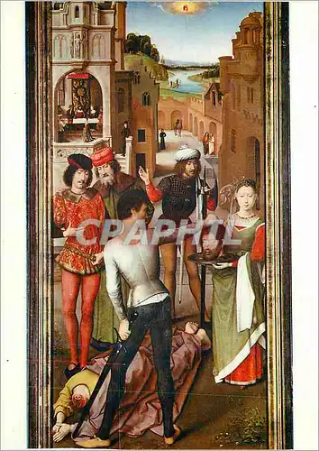 Cartes postales moderne Brugge St Janshospitaal Hans Memling (1433 1494) Le Mariage Mystique de Ste Catherine (Volet Dec
