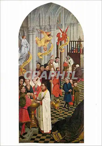 Cartes postales moderne Koninklijk Museum voor Shone Kunsten Antwerpen Rogier Van Der Weyden Bapteme Confirmation confes