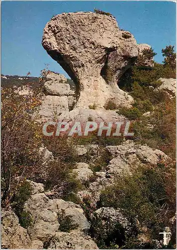 Moderne Karte Languedoc Cirque de Moureze Champignon Sculpte par l'Erosion