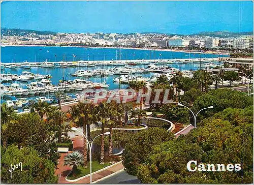 Moderne Karte Cannes (Alpes Maritimes) La Cote d'Azur Miracle de la Nature Couleurs et Lumiere de France Le Po