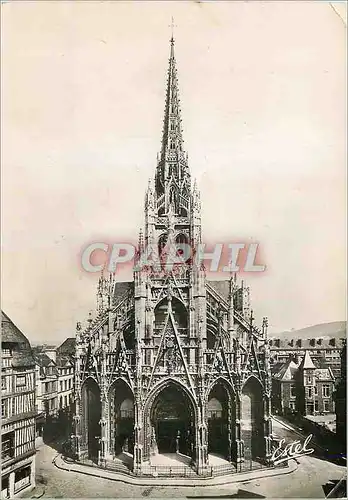 Moderne Karte Rouen Eglise St Maclou