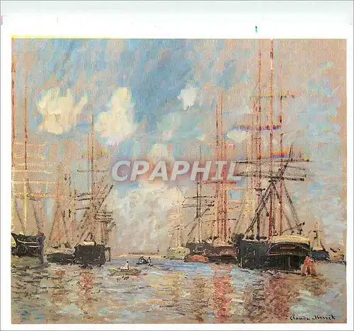 Moderne Karte Paris Galerie schmit Claude Monet Le Port d'Amsterdam 1874