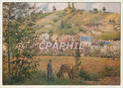 Cartes postales moderne Paris Musee d'Orsay Paysage a Chaponval Pissarro Camille Ne a Saint Thomas Antilles 1830 Mort a