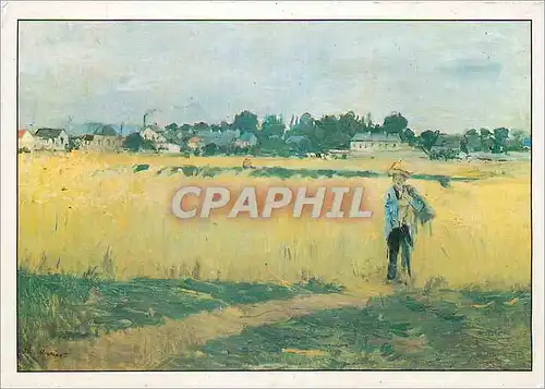 Cartes postales moderne Paris Musee d'Orsay Le Champ Morisot Berthe Nee a Bourges 1841 Morte a Paris 1895