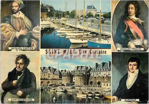 Cartes postales moderne Saint Malo Cite de Corsaire En Bretagne Molouins Celebres (Collection du Musee de la Ville)