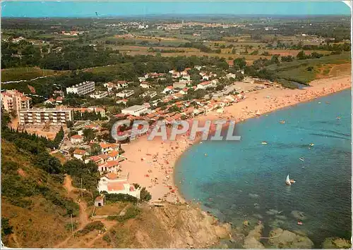 Moderne Karte Argeles Plage (Pyr Or) La Cote Vermeille Vue aerienne sur la Plage du Racou