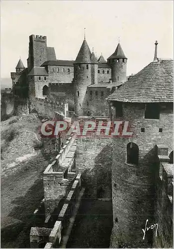 Moderne Karte Carcassonne (Aude) La Cite Le Chateau Comtal