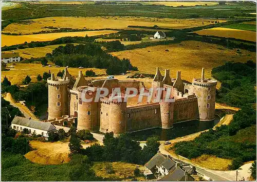 Moderne Karte Sarzeau (Morbihan) Presqu'Ile de Rhuys Ruines Imposantes de l'ancinne Forteresse Contruite par P