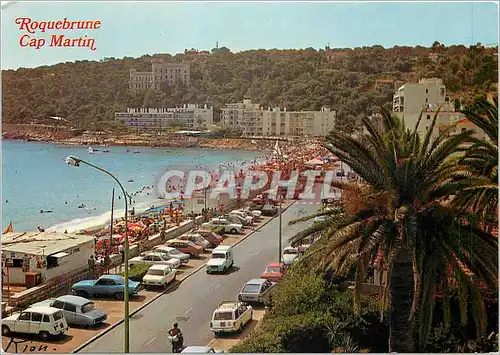 Cartes postales moderne Roquebrune Cap Martin La Cote d'Azur Inoubliable La Plage