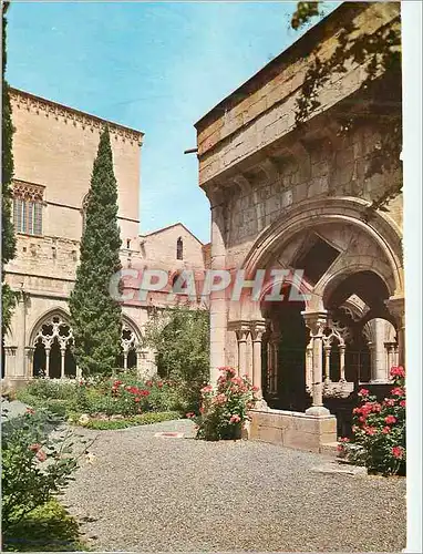 Cartes postales moderne Real Manasterio de Poblet Le Cloitre et le Paradis du Roi Martin