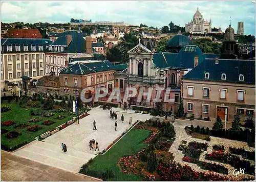 Cartes postales moderne Lisieux (Calvados) Le Carmel A l'arriere plan La Basilique