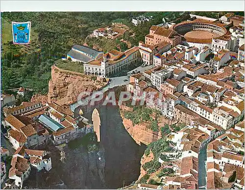 Moderne Karte Ronda (Serrania del Sol) Vue Partielle Pont et Place de Taureaux