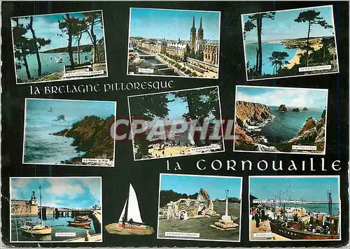 Cartes postales moderne La Cornouaille La Bretagne Pittoresque Sites Sauvages Vieilles Pierres Ports de Peche Plages acc