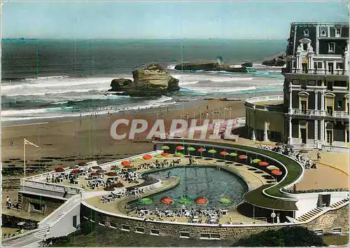 Moderne Karte Biarritz Hotel du Palais La Piscine