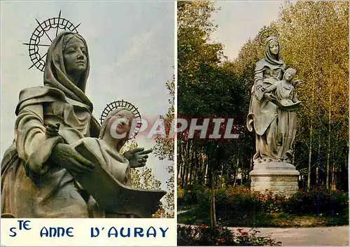 Moderne Karte Sainte Anne d'Auray La Statue qui Trouvait autrefois au Sommet de la Basilique