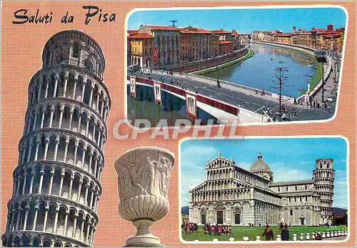 Moderne Karte Saluti da Pisa