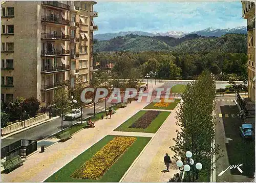 Moderne Karte Pau Les Pyrenees L'Avenue d'Aragon et la Chaine des Pyrenees