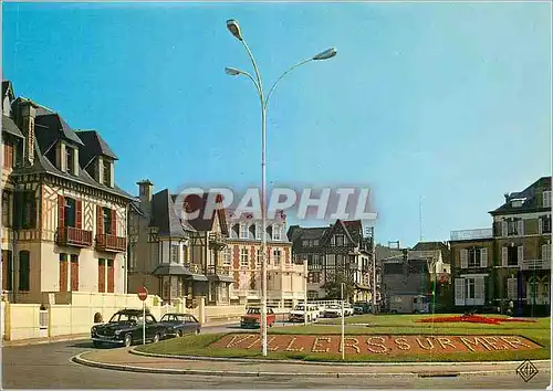 Moderne Karte Villers sur Mer Place Jean Mermoz