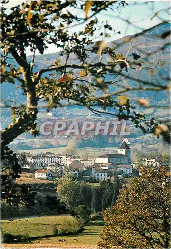 Moderne Karte Sare (Pyrenees Atlantiques) Un Village Basque Typique