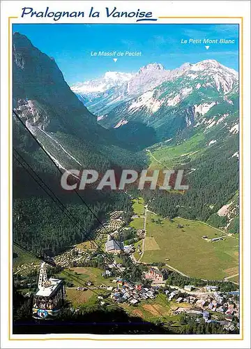 Cartes postales moderne Pralognan La Vanoise (alt 1410 m) En Tarentaire Savoie Depuis le Telepherique du Mont Bochor (al