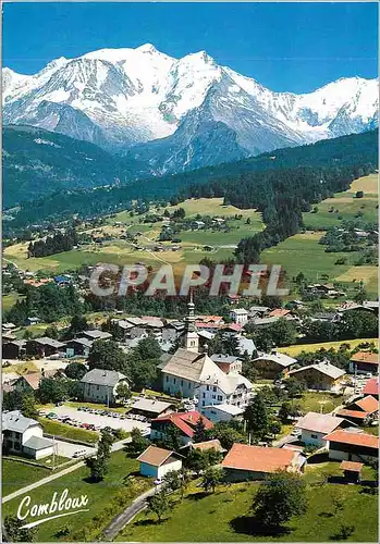 Cartes postales moderne Combloux Hte Savoie (alt 986 m) Au Pays du Mont Blanc Vue Generale en Fond Le Massif du Mont Bla