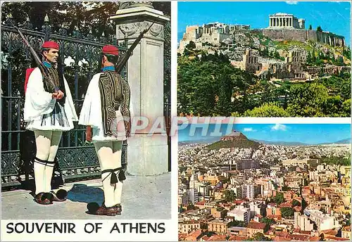Cartes postales moderne Souvenir of Athens Militaria