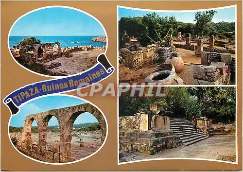 Moderne Karte Algerie Tipaza Ruines Romaines