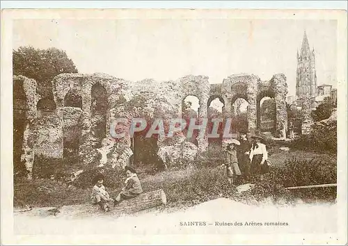 Moderne Karte Saintes Ruines des Arenes Romaines