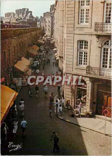 Cartes postales moderne Saint Malo Cote d'Emeraude Bretagne La Rue Jacques Cartier dite Rue de la Soif