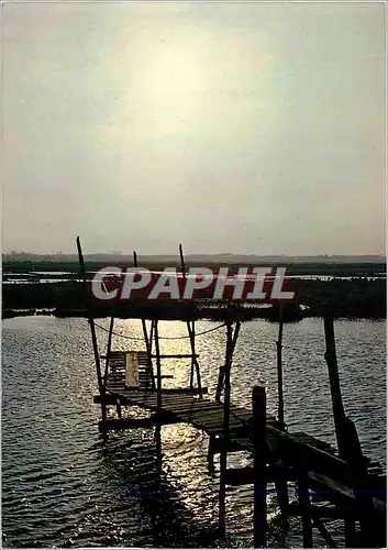 Moderne Karte De la Loire a la Vendee Soleil Couchant dans les Etiers