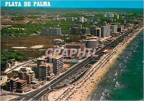 Cartes postales moderne Mallorca (Baleares) Espana Palma Pastilla (Playa de Palma) Vista Partial Aerea