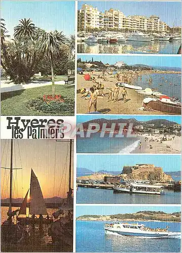 Cartes postales moderne Souvenir de Hyeres les Palmiers Lumiere et Beaute de la Cote d'Azur Bateaux