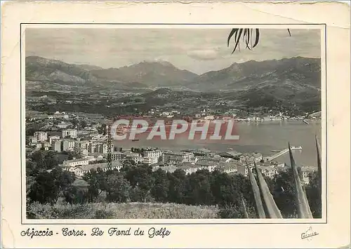 Moderne Karte Ajaccio La Corse Ile de Beaute Le Fond du Golfe