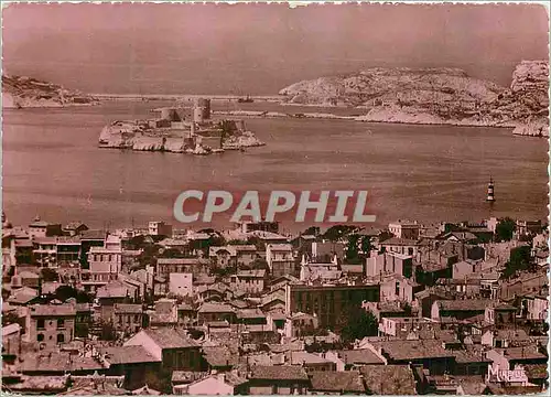 Cartes postales moderne Marseille Le Chateau d'If et les Iles