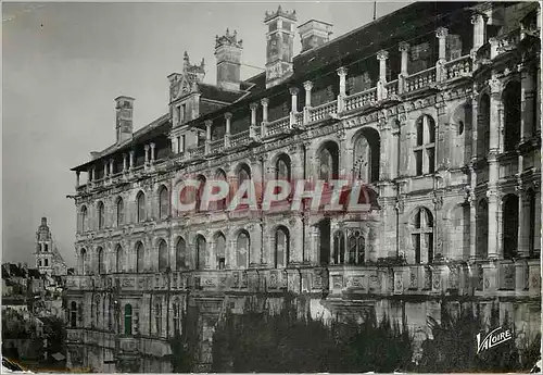 Moderne Karte Blois (Loir et Cher) Les Merveilles du Val de Loire Le Chateau Aile Francois Ier fond La Cathedr