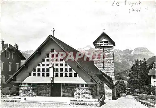 Cartes postales moderne Le Fayet (Hte Savoie) Notre Dame des Alpes Facade d'Entree