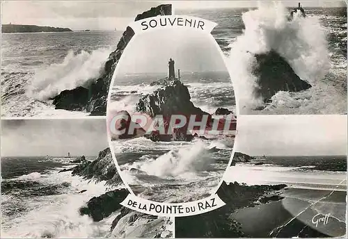 Moderne Karte Souvenir de la Pointe du Raz