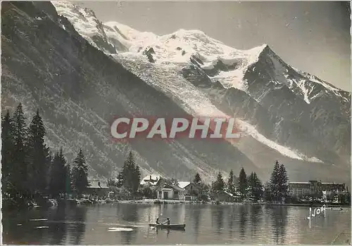 Moderne Karte Chamonix (Hte Savoie) Le Lac Le Mont Blanc Le Dome et l'Aiguille du Gouter
