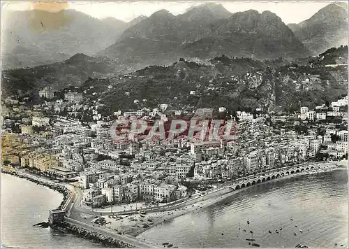 Cartes postales moderne Menton (A M) Panorama aerien de la Ville encadree d'un Cirque de Montagnes