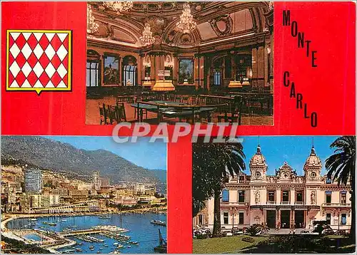Cartes postales moderne Principaute de Monaco Souvenir de Monte Carlo