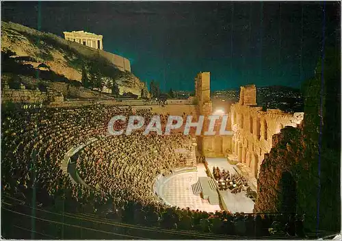 Moderne Karte Athenes L'Odean d'Herode Atticus Un Consert