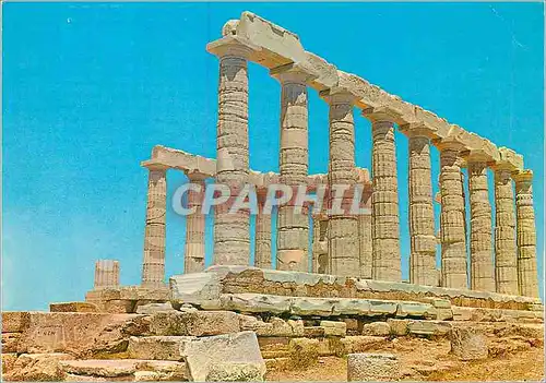 Cartes postales moderne Sounion Le Temple de Poseidon